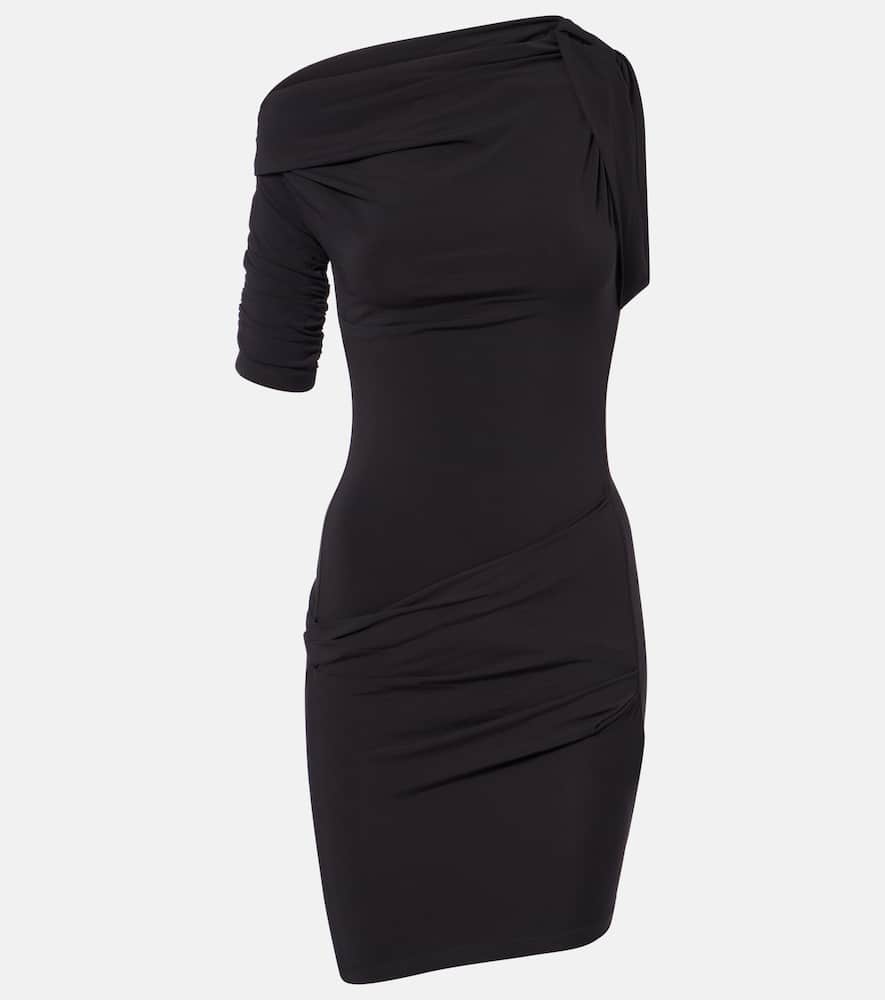 Drapeado jersey minidress