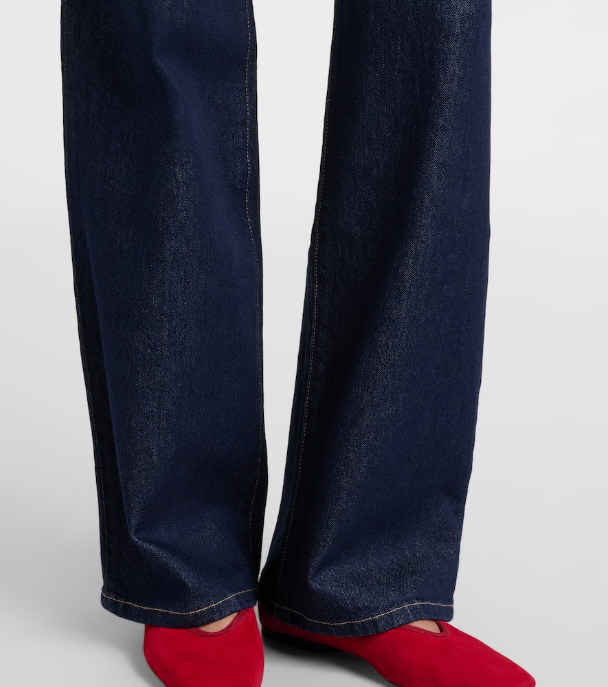 Kora high-rise wide-leg jeans