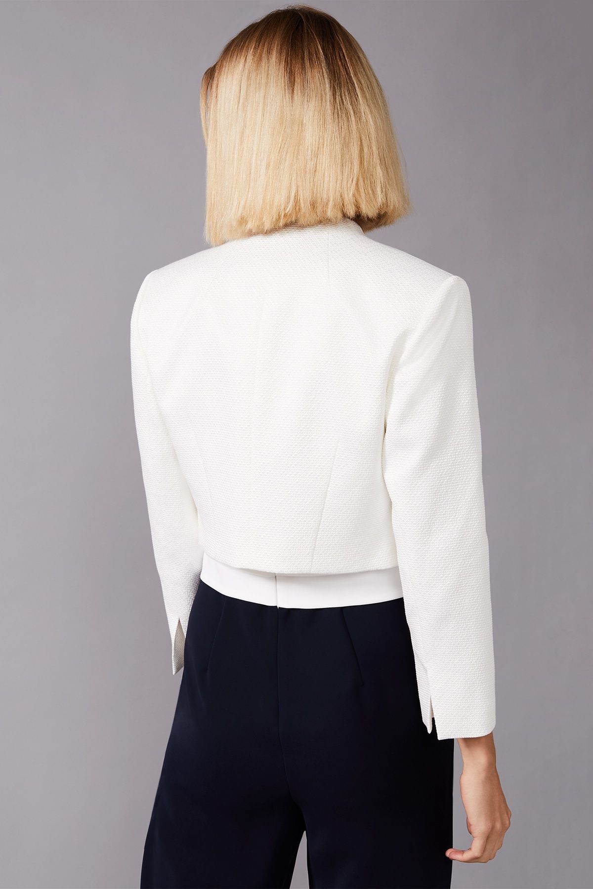 Phase Eight Karlee Cropped Occasion Jacket In White