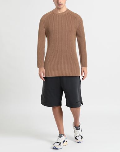 Man Sweater Camel Size 40 Merino Wool