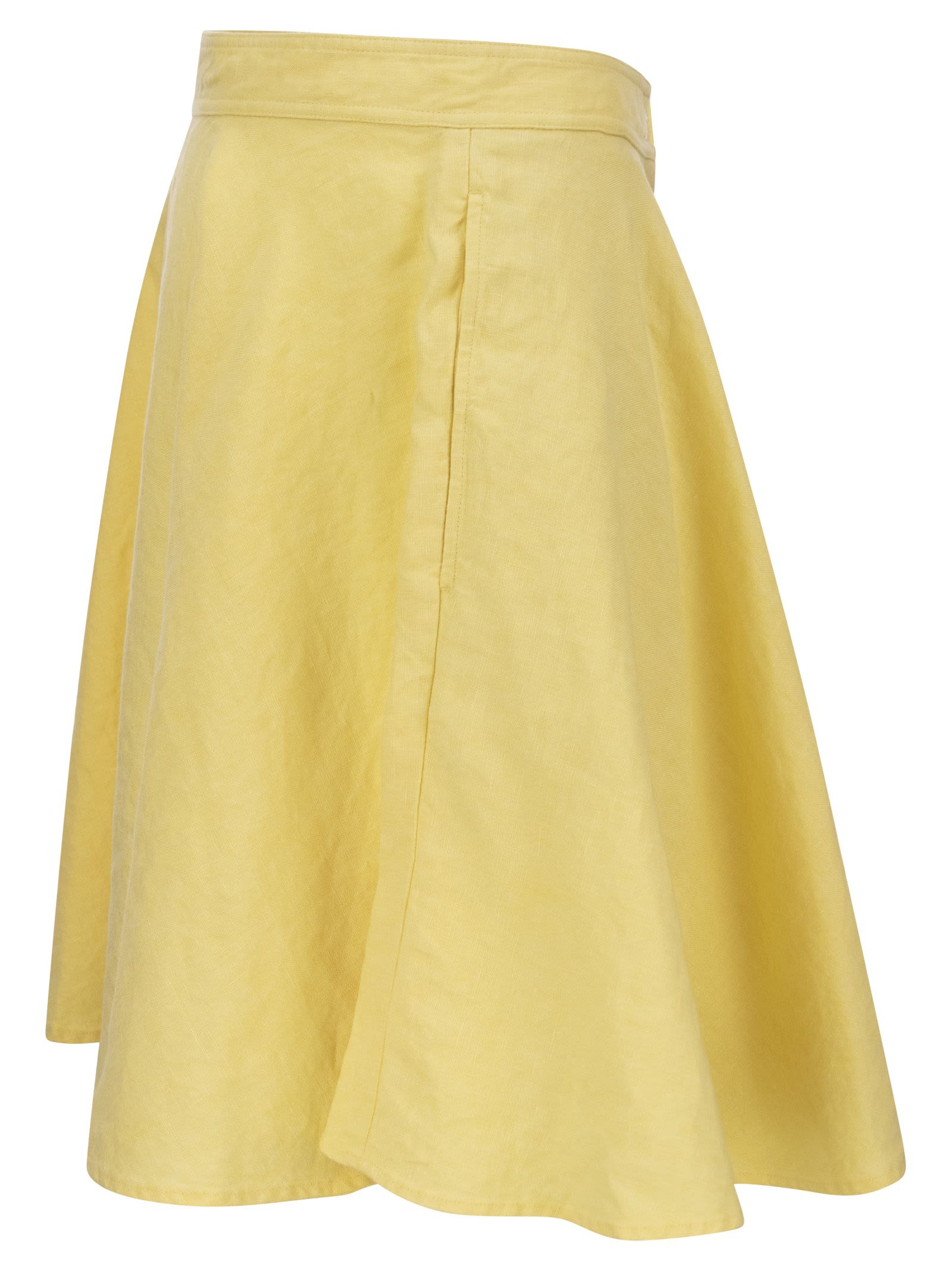 A-line midi skirt