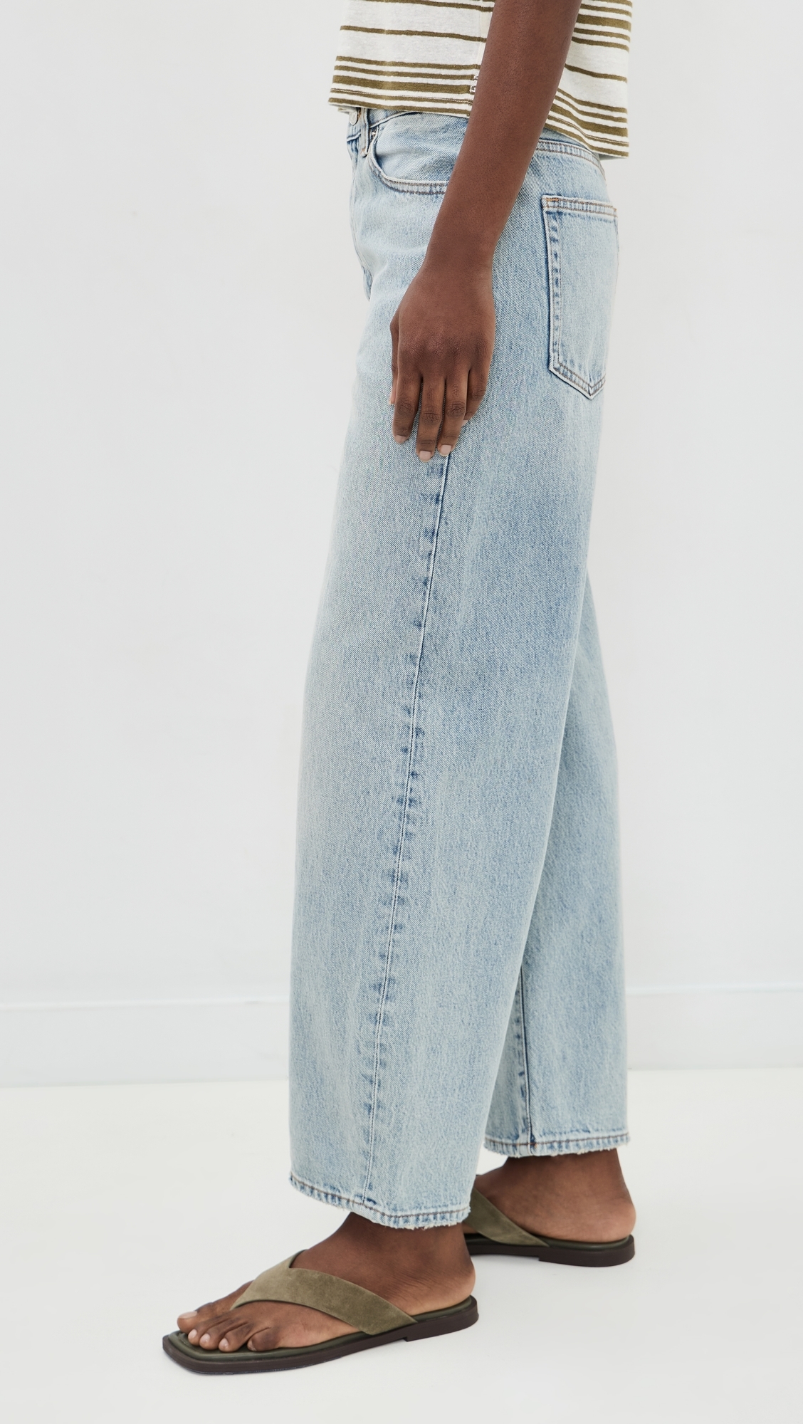 The Bow Crop Jeans Coastal