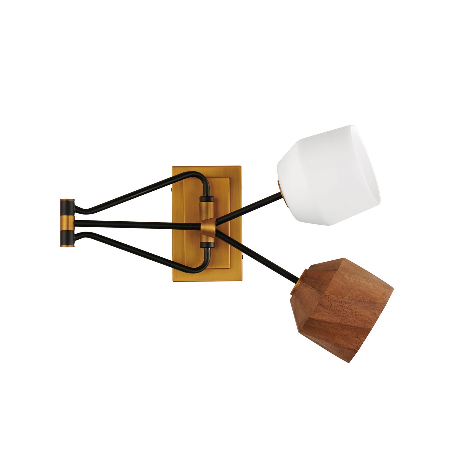 Dark Bronze Antique Brass LED Wall Sconce from the Akimbo Collection