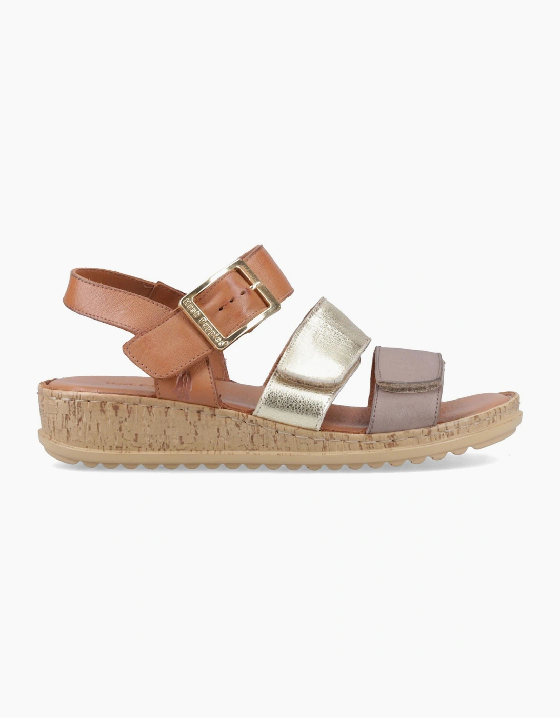 Women's Hush Puppies Eliana Sandal Leather Women's Gold Sanda