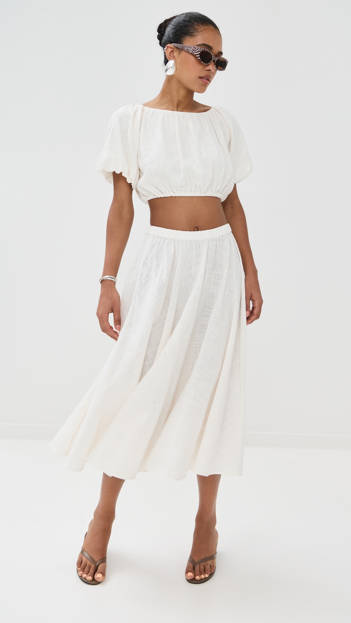 STAUD Carla Skirt Buttercream