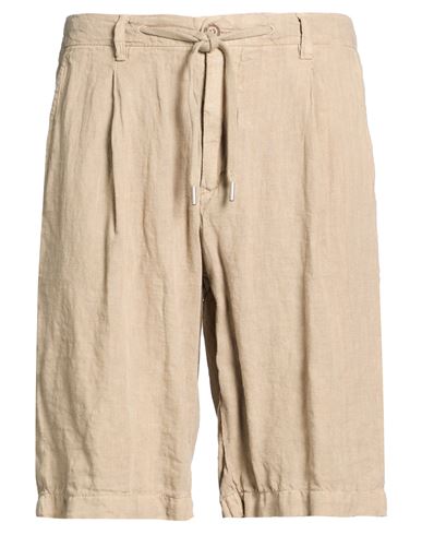 Man Shorts & Bermuda Shorts Beige Size 28 Linen