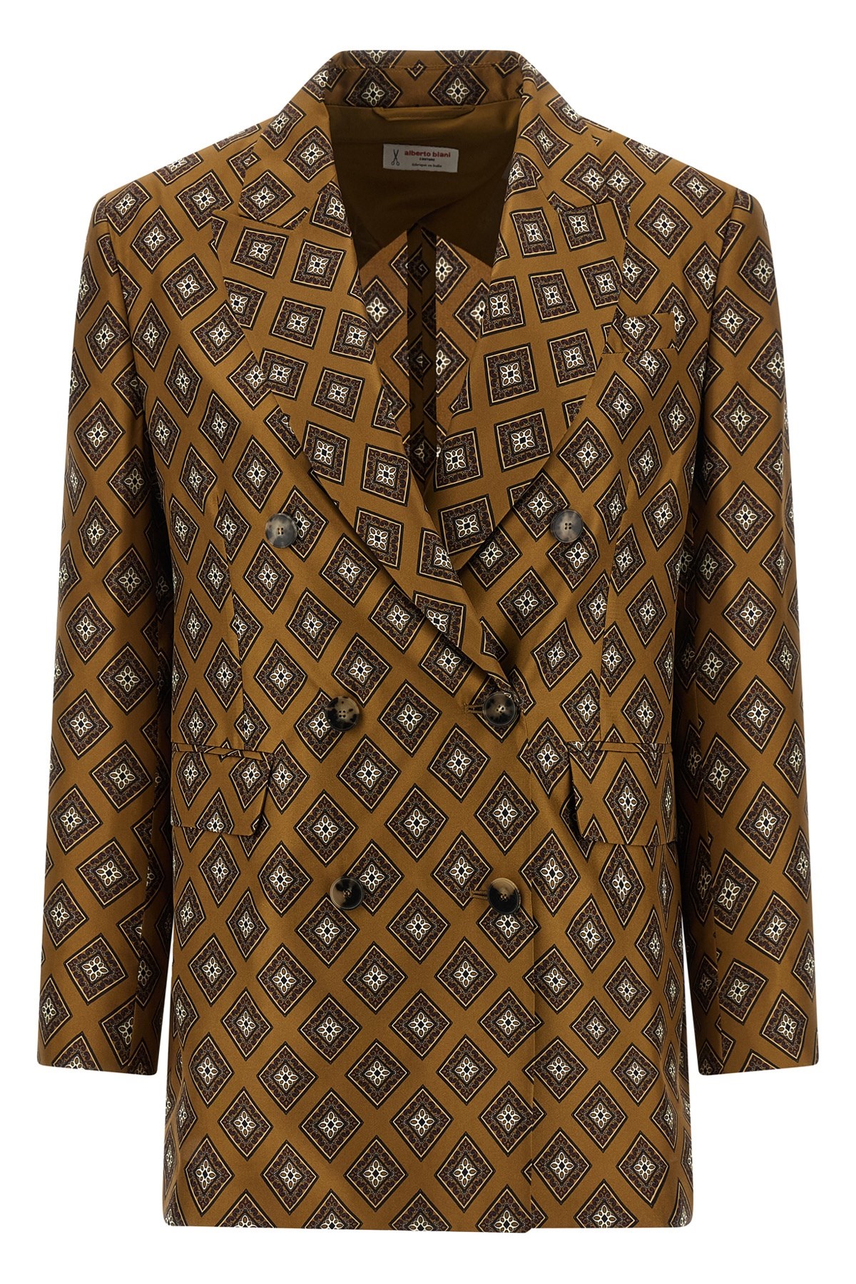Tie-Print Blazer