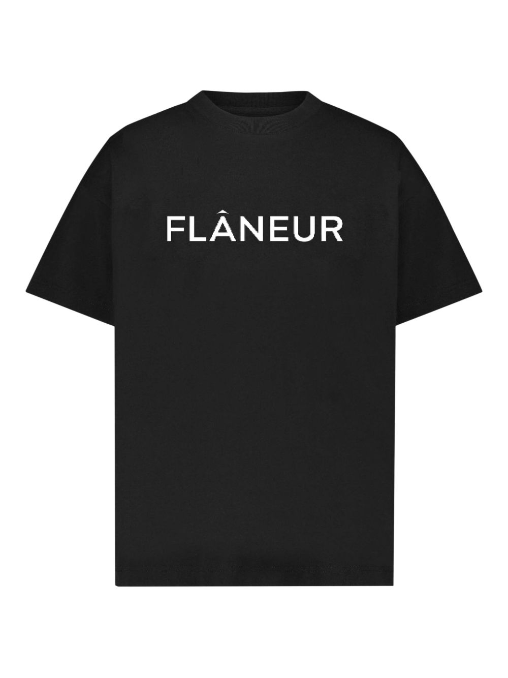 FLÂNEUR logo-print T-shirt - Black