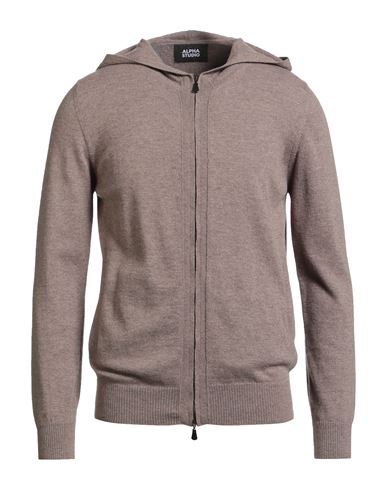 Man Cardigan Light brown Size 44 Geelong Wool