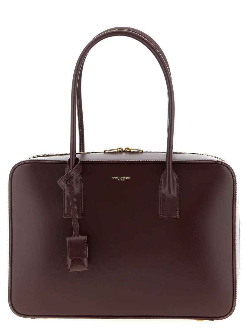 Saint Laurent SLP Bauletto Bag in Hot Wine - Wine. a