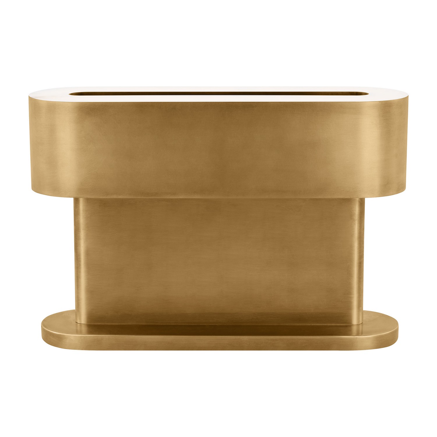 Natural Brass LED Table Lamp from the Wyllis Collection