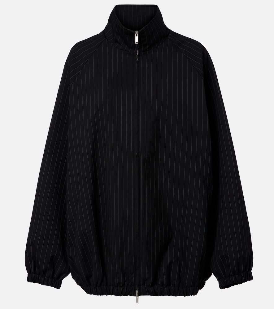 Baxter oversized pinstripe blouson jacket