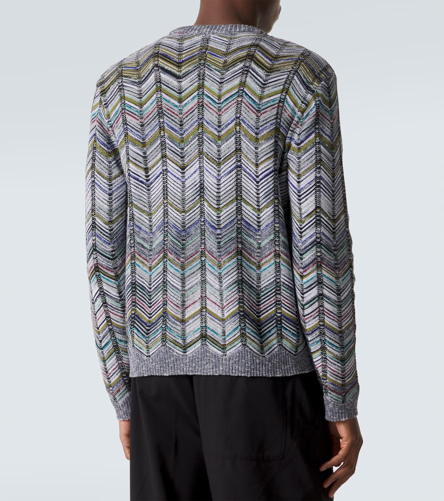 Zigzag cotton sweater