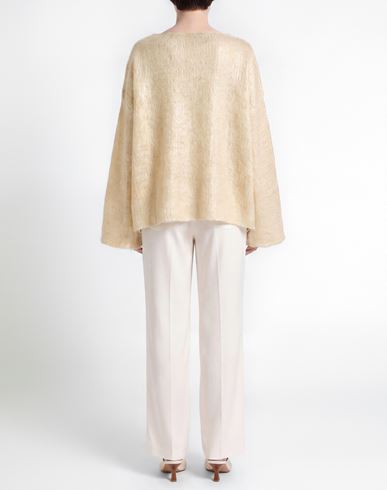 Collection Privēe? Woman Sweater Gold Size 8 Acrylic, Polyamide, Mohair wool