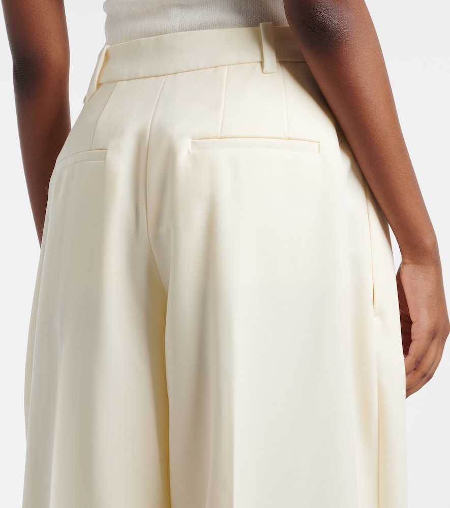Man's virgin wool wide-leg pants