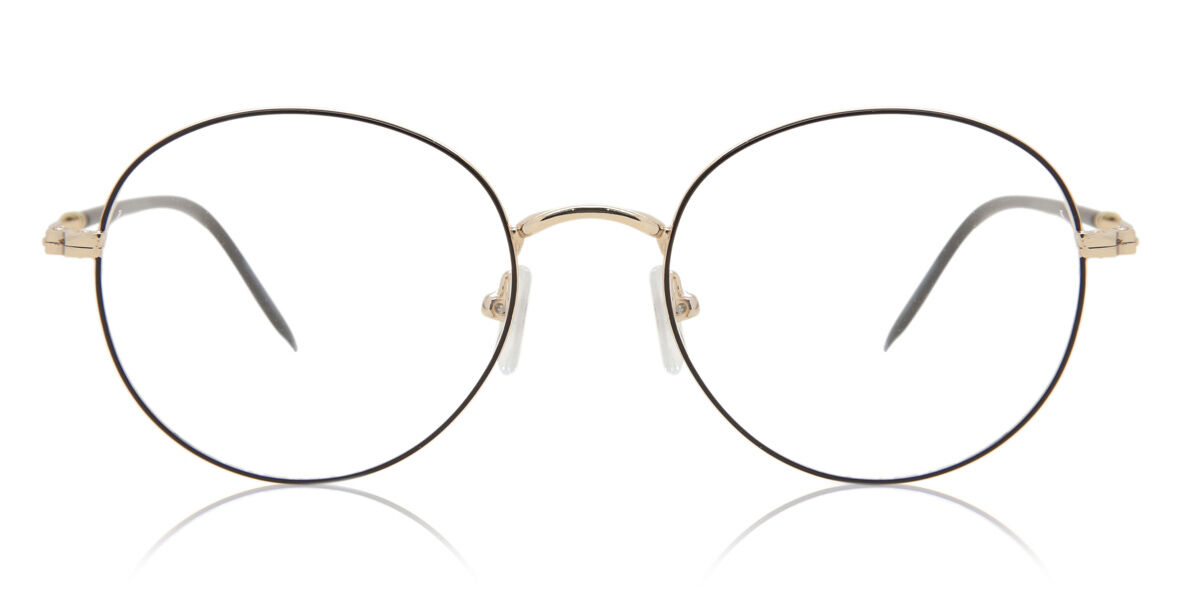 Round Full Rim Metal Men's Prescription Eyeglasses Online Brown Size 52 - Free Lenses - Blue Light Block Available - SmartBuy Collection