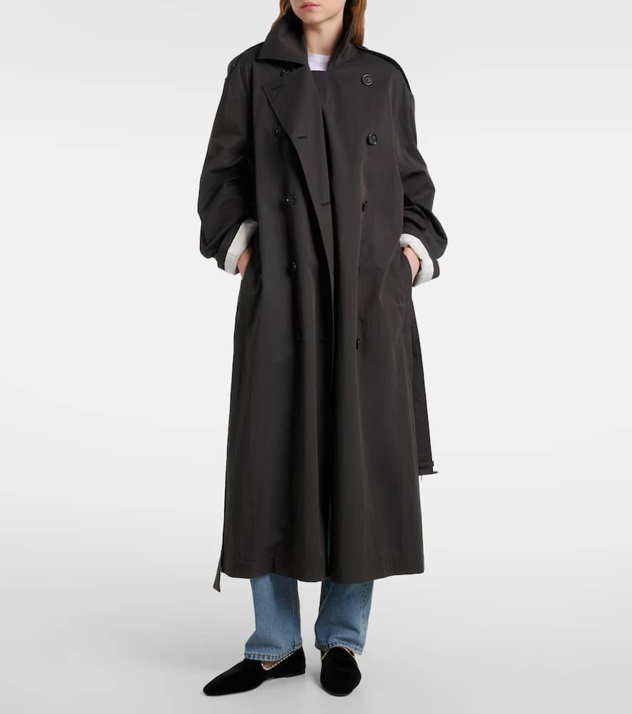 Cotton-blend trench coat