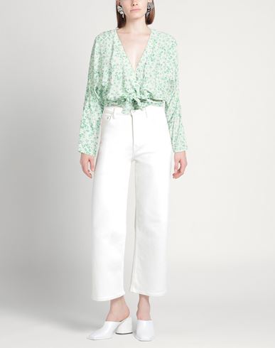 Woman Top Light green Size S Viscose