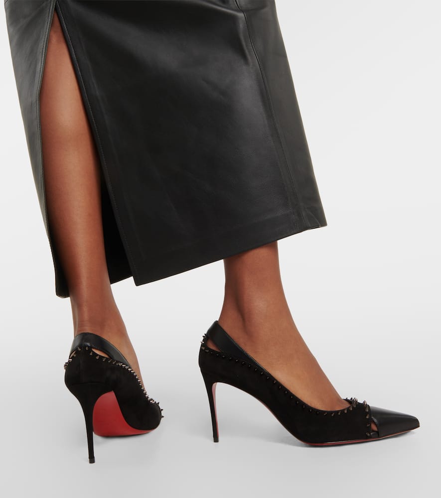 Duvette Spikes 85 leather pumps