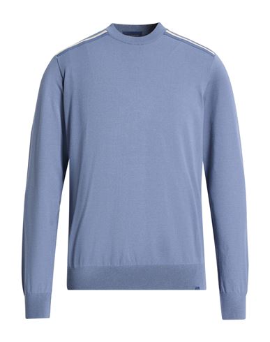 Man Sweater Slate blue Size M Viscose, Polyester