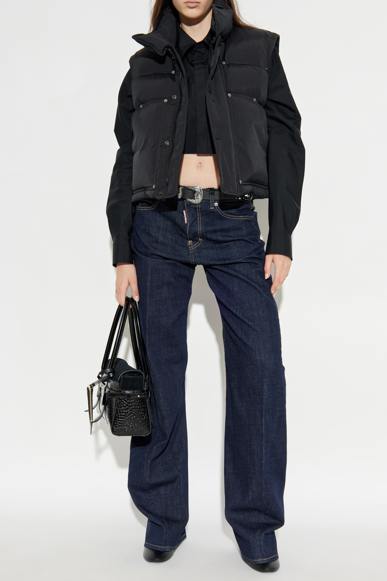 'D2 Twisted' Jeans, Women's, Navy Blue