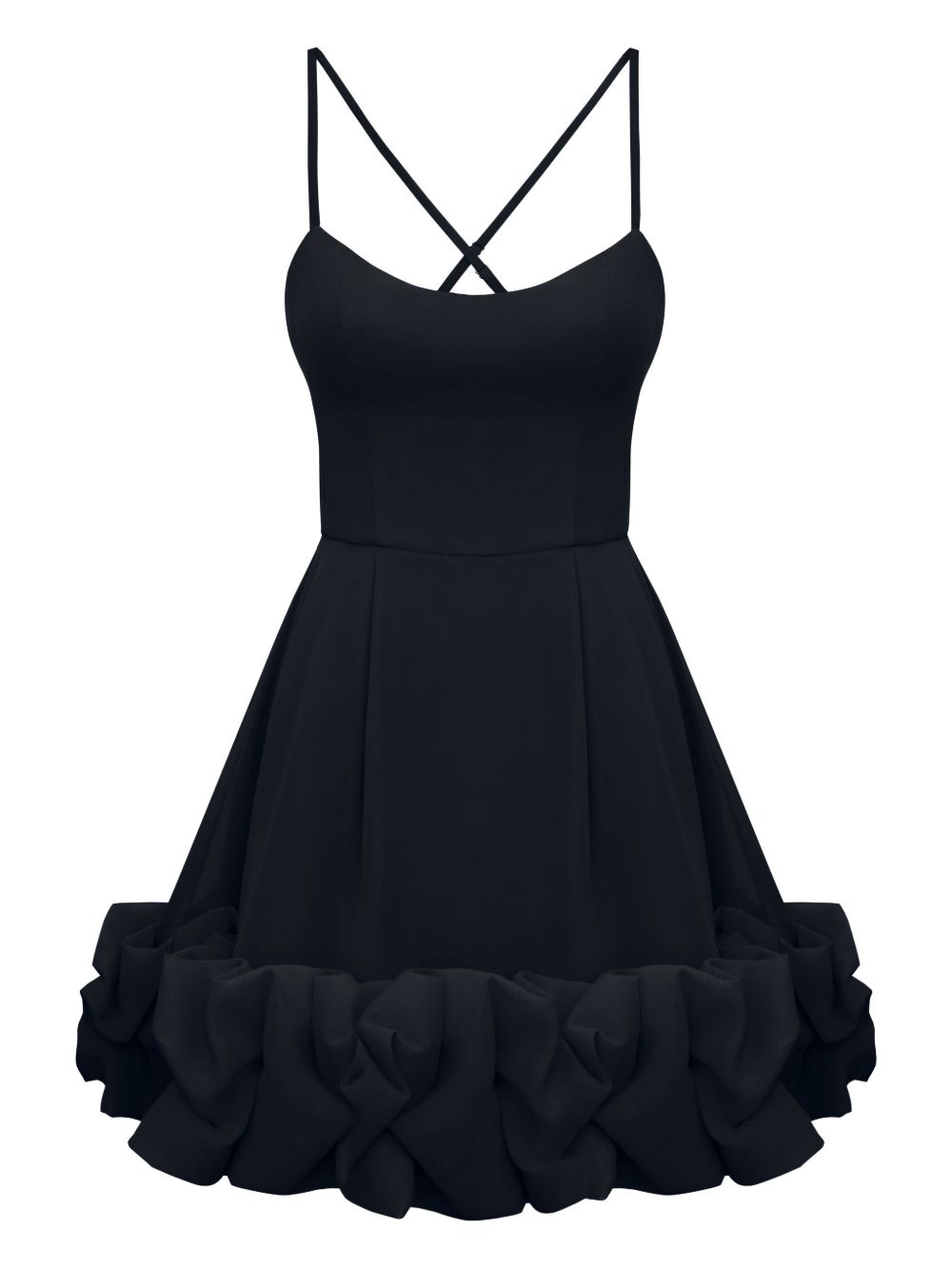 POST MERIDIEM backless bustier mini dress - Black