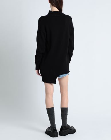 Woman Turtleneck Black Size M Acrylic, Wool