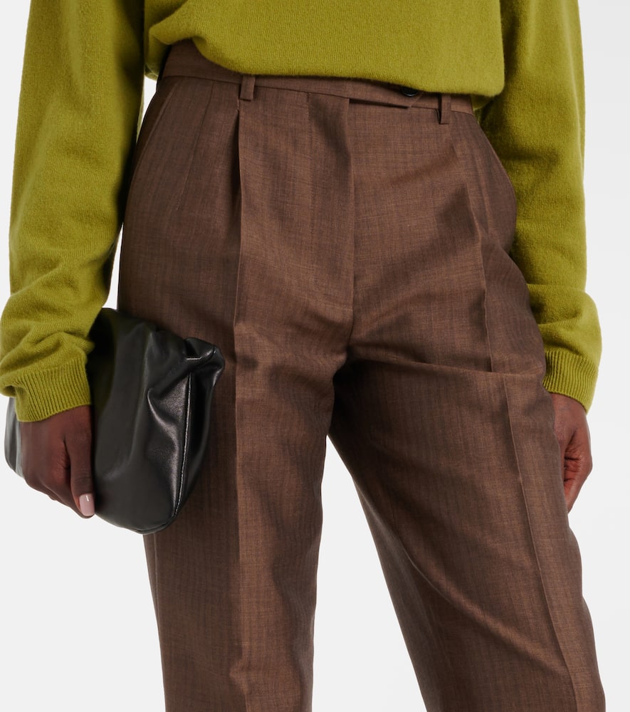 Norbert mohair and wool straight pants