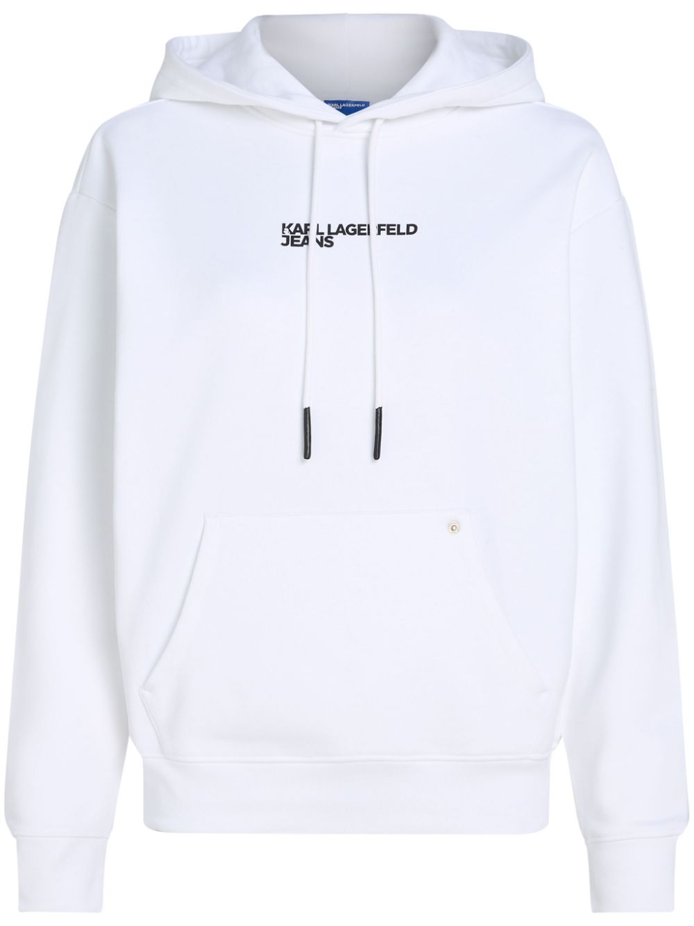Print hoodie - White