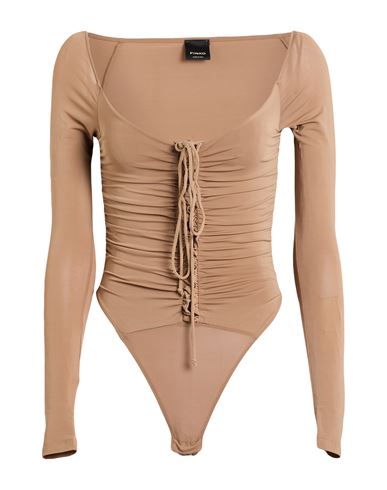 Woman Bodysuit Sand Size XS Viscose, Elastane