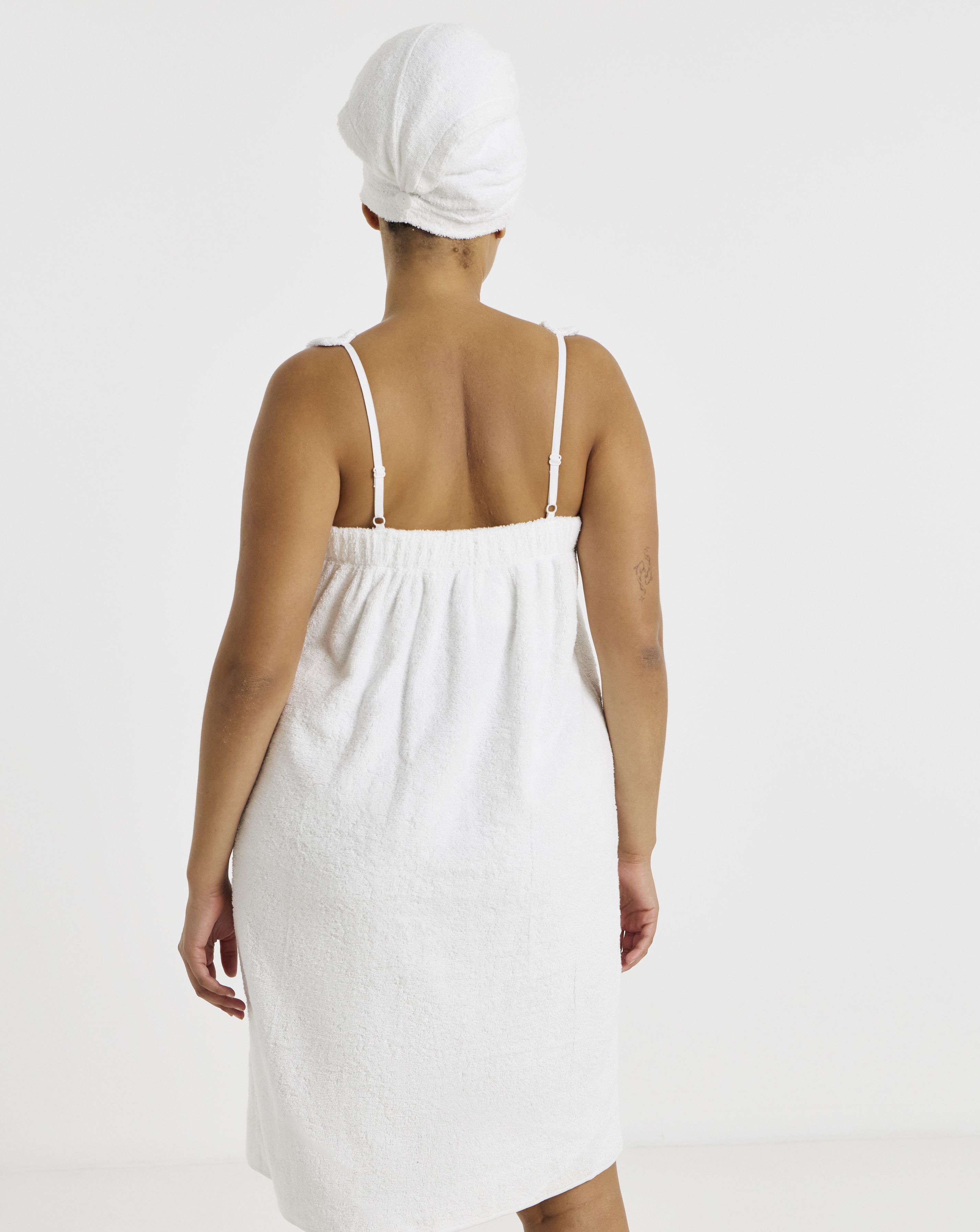 Towelling Shower Wrap & Turban