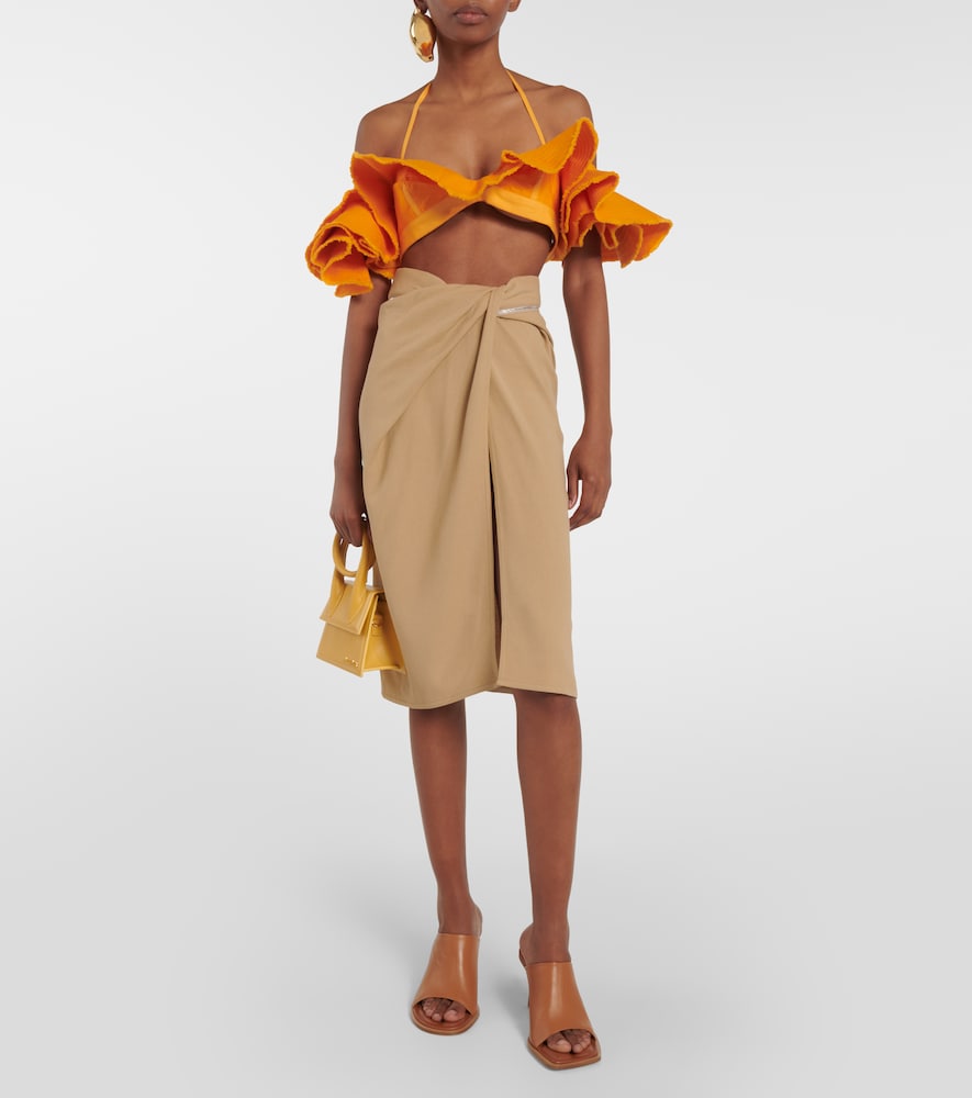 La Brassière Artichaut cotton crop top
