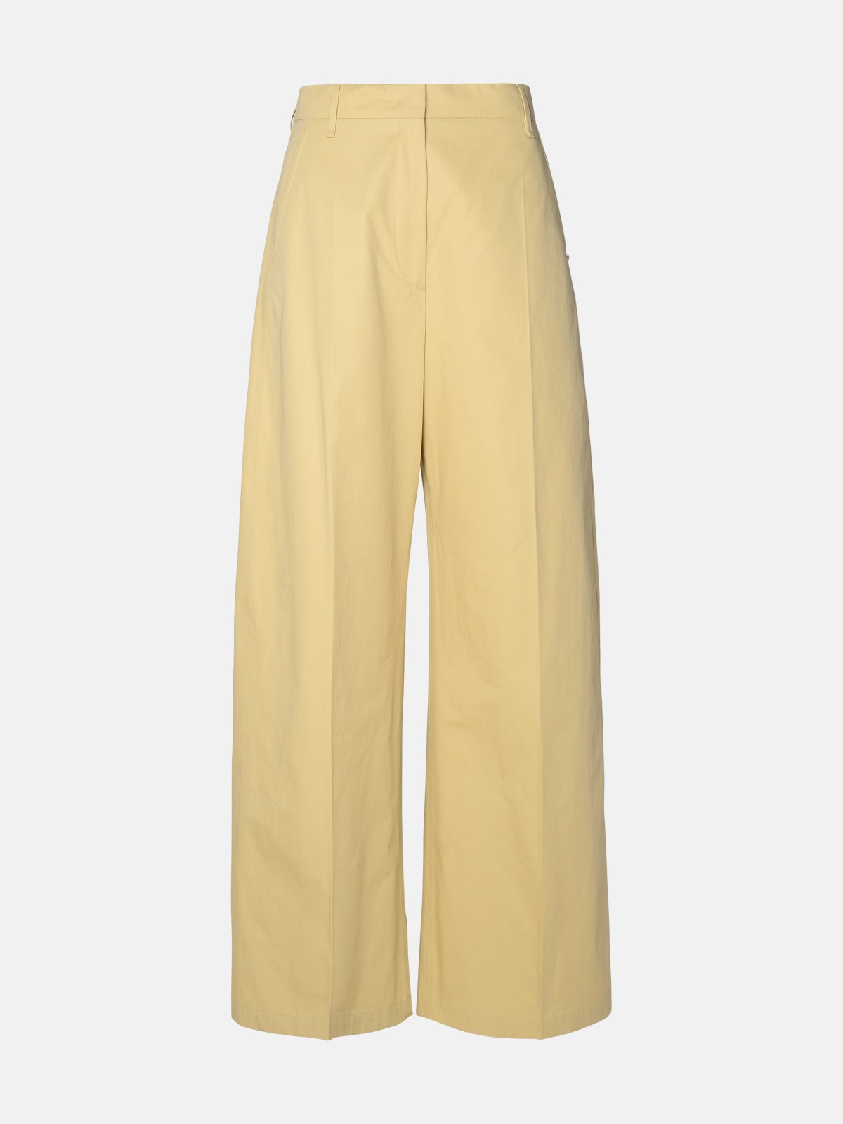 'Gebe' Beige Cotton Pants