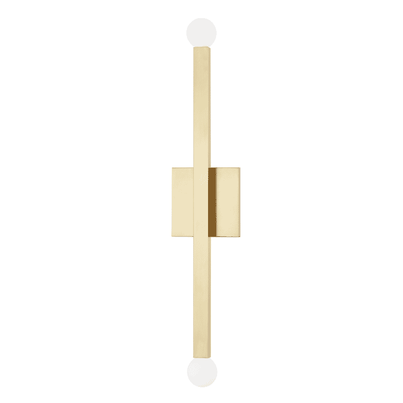 Mitzi Dona 2-Light Wall Sconce in Aged Bra