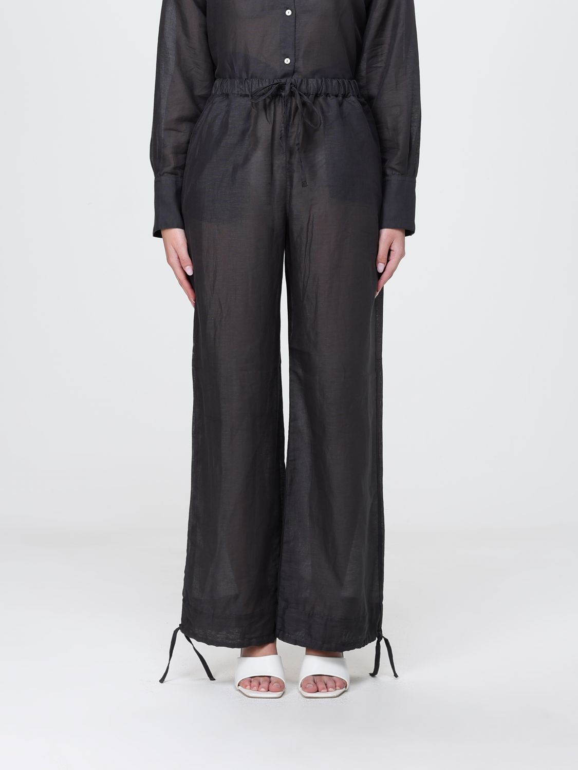 Pants Woman color Charcoal