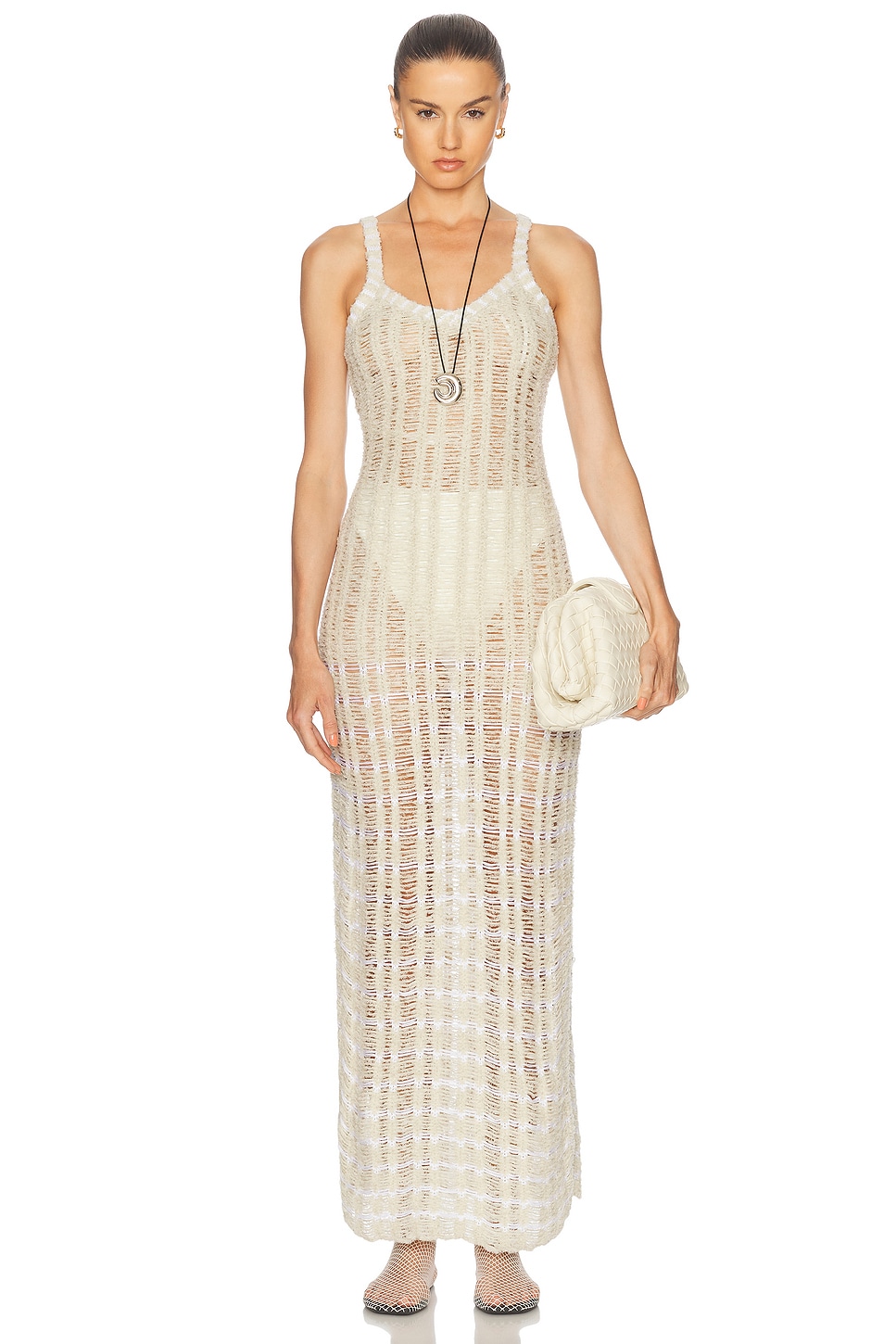 Zankov Libania Dress in Ice Multi - Grey.  XS/S also in