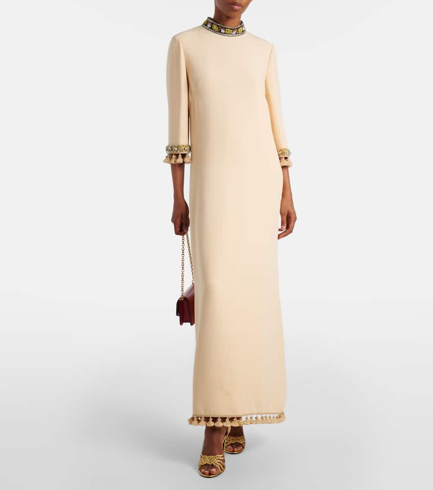 Cady Couture embellished silk gown