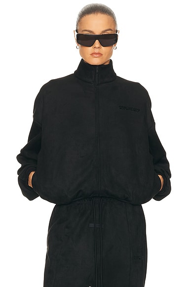 Fear of God ESSENTIALS Vintage Track Jacket in Vintage Black - Black. L also in