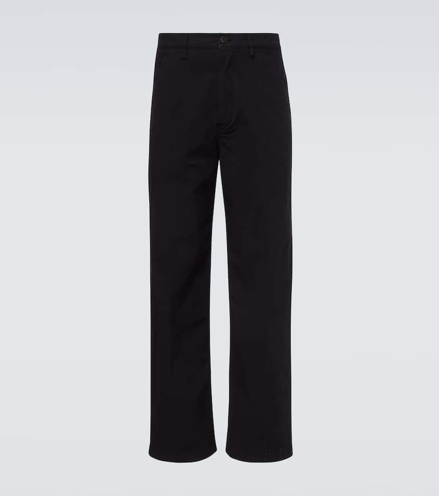 Cotton straight pants
