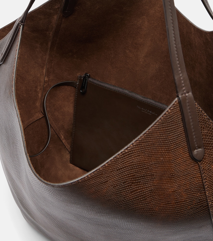 Monili Medium reversible leather tote bag
