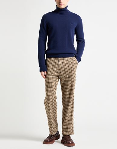 Man Turtleneck Blue Size 36 Virgin Wool, Cashmere