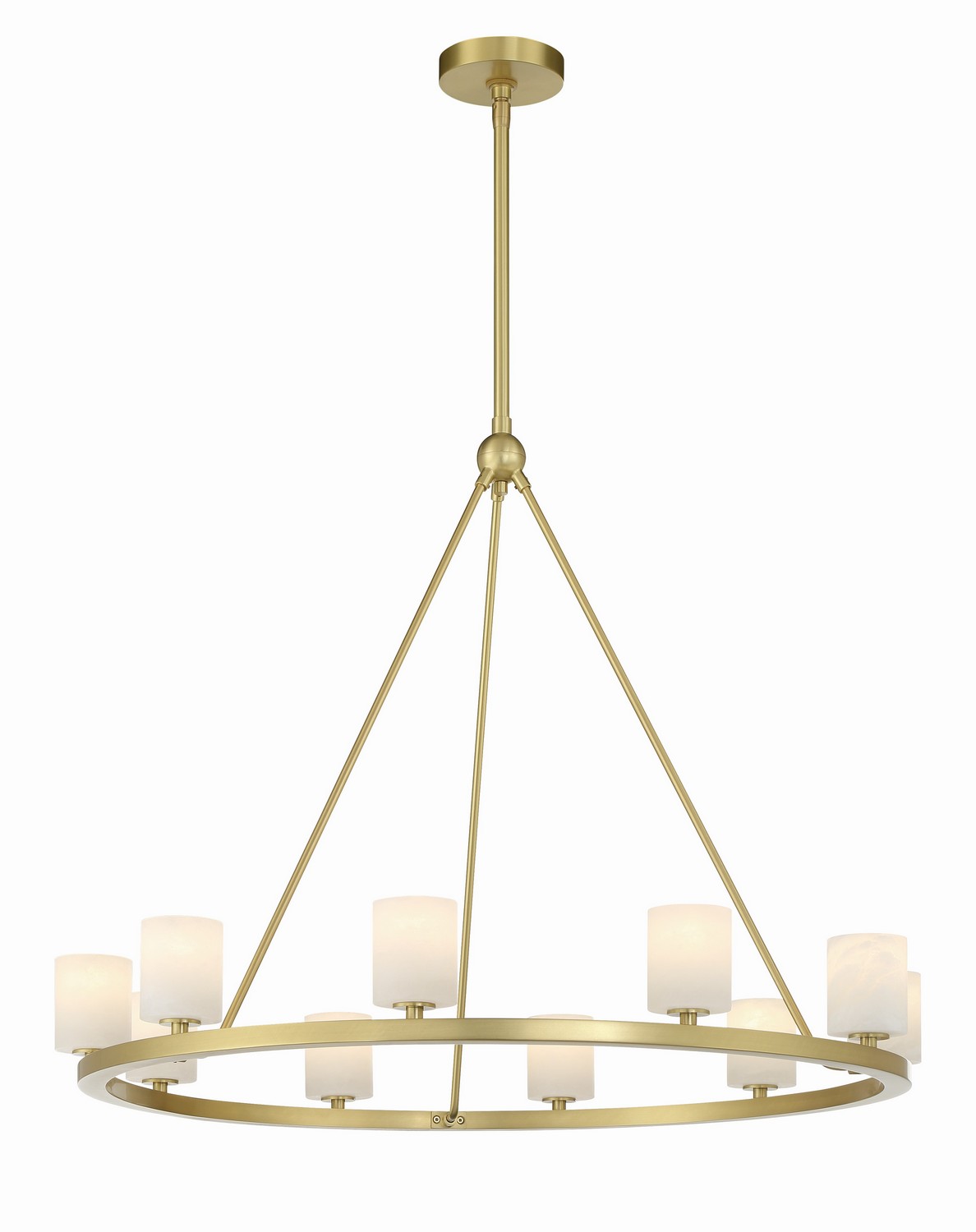 Soft Brass LED Chandelier from the Aragon Collection