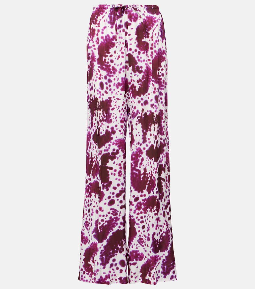 Crêpe straight pants