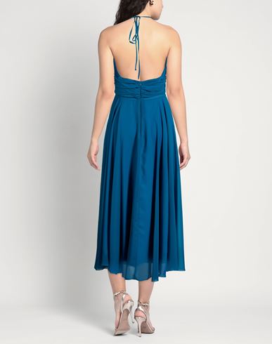 Woman Maxi dress Azure Size 8 Polyester, Elastane