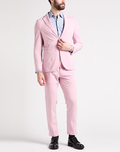 Man Suit Pink Size 38 Polyester, Viscose, Elastane