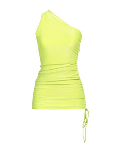 Woman Top Lime green Size M Polyester, Polyamide, Elastane