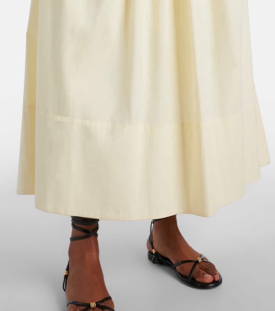 Claudine poplin midi dress