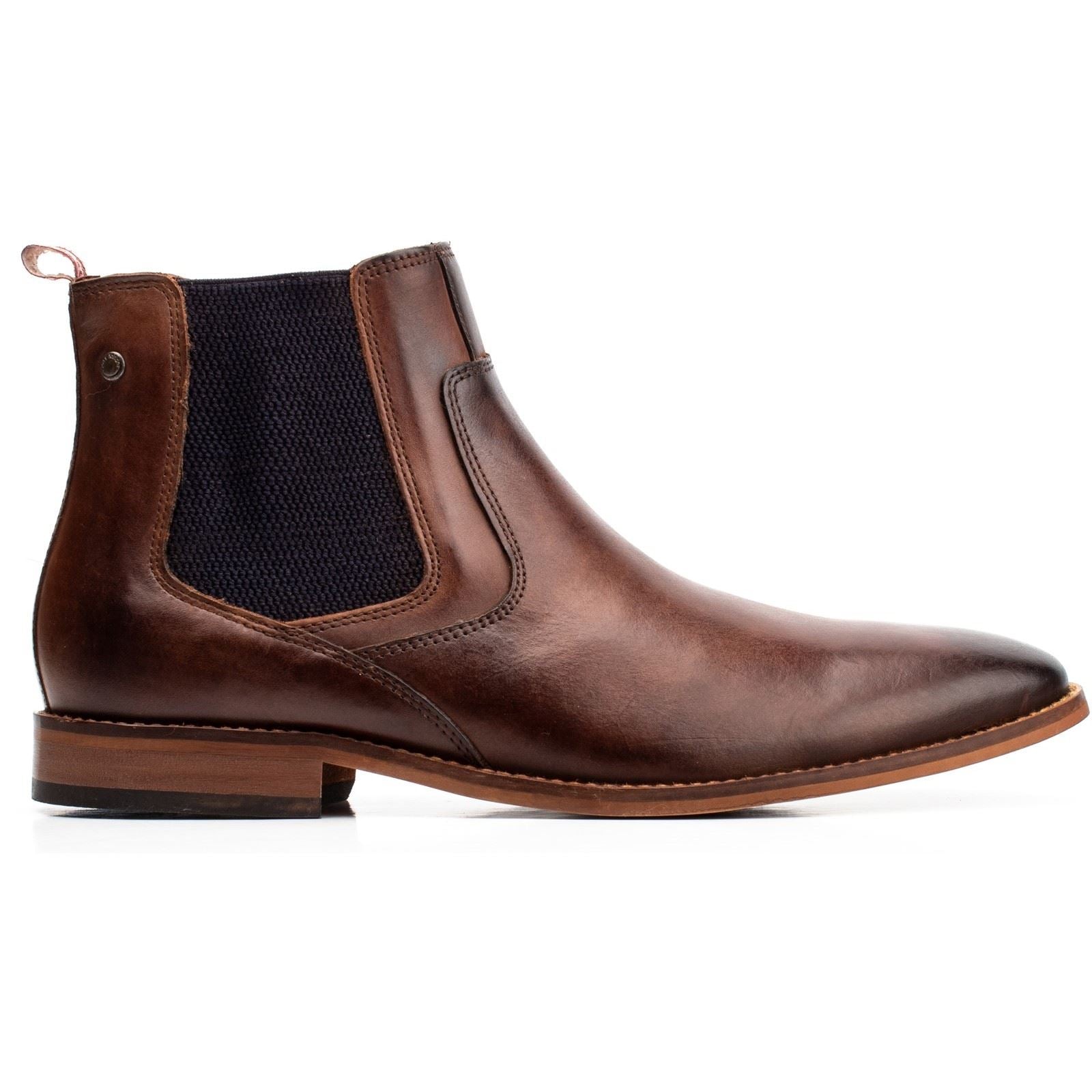 Base London Scout Leather Men's Burnt Brown Boot