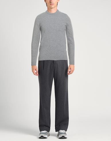 Man Sweater Grey Size 38 Recycled wool, Wool, Recycled polyamide, Polyamide, Elastane