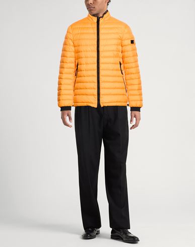 Man Puffer Orange Size L Polyamide